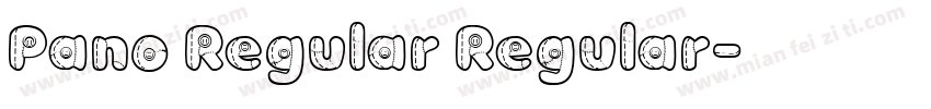 Pano Regular Regular字体转换
